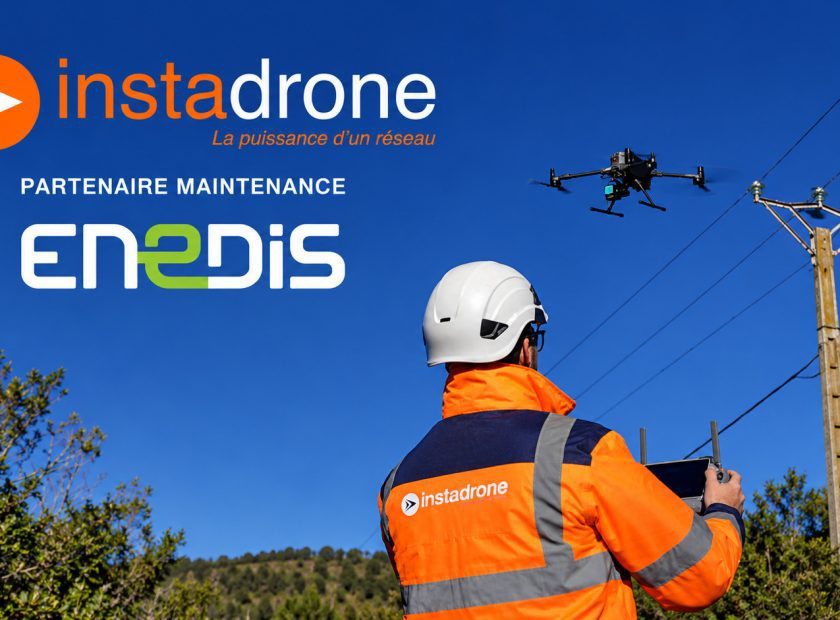 Inspection aérienne avec Instadrone et Enedis